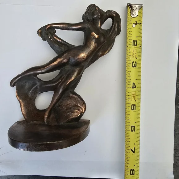Vintage bookend book end Art Noveau Hubley Deco dancer woman dancing